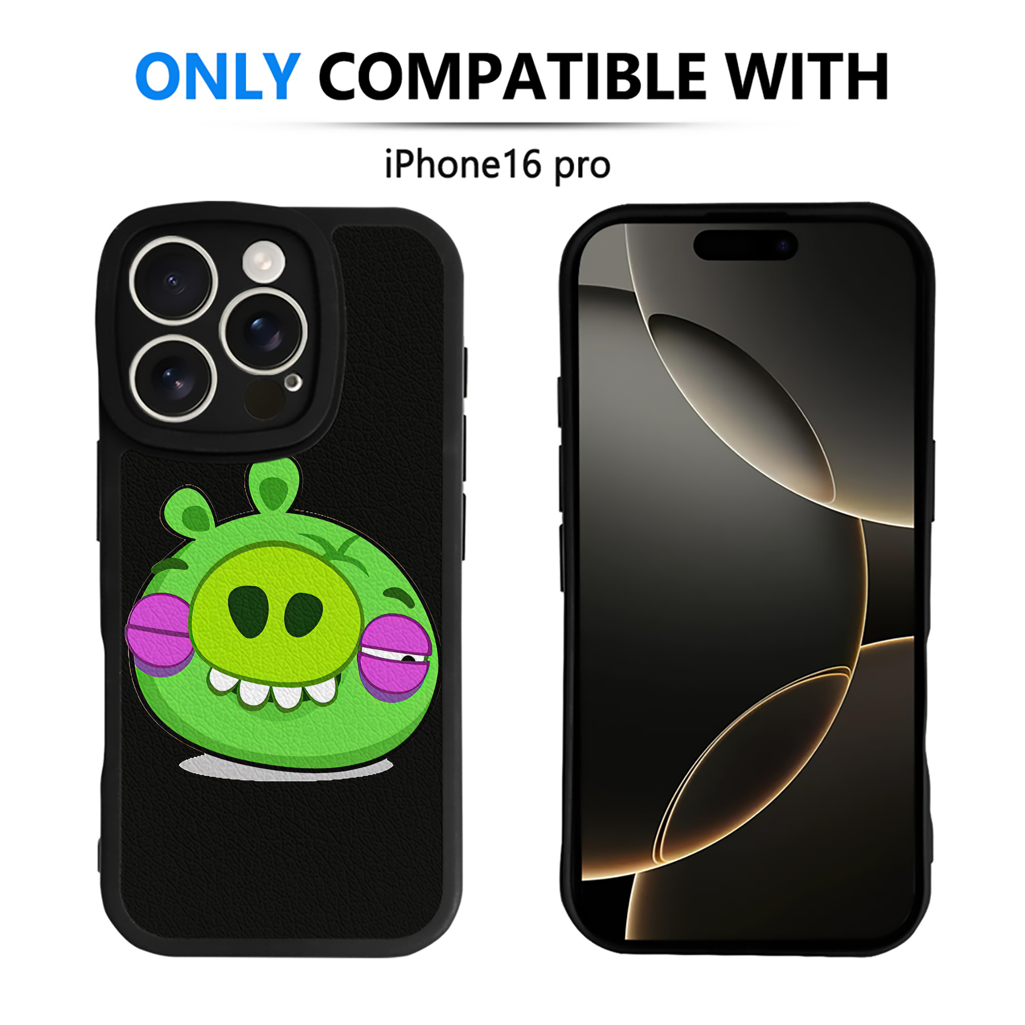 （画像用） Angry Birds アングリーバード 【iPhone 16シリーズ対応】シリコンスマホケース（レザー調） 材質：シリコン